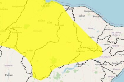 INMET emite alerta amarelo para chuvas torrenciais para quase todo o Piauí