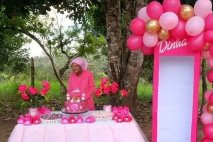 Vovó completa 107 anos e encanta o público com festa temática da Barbie