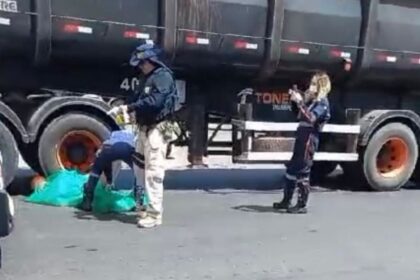 Homem morre após ser atropelado e esmagado por caminhão em Teresina